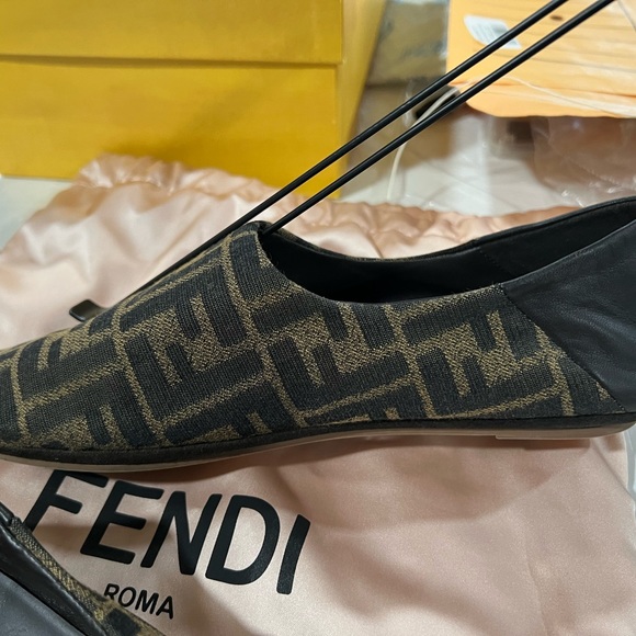 FENDI ZUCCA Signature MONOGRAM Slippers Size 38 - Picture 5 of 12
